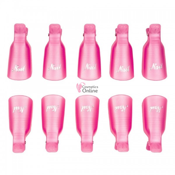 Clipsuri / capsule din plastic pentru degete de indepartat gelul sau acril, set 10 bucati CPL001